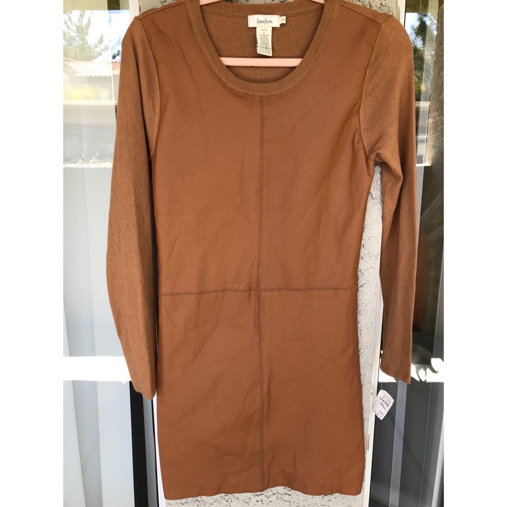 Brown Leather NEIMAN MARCUS Dress